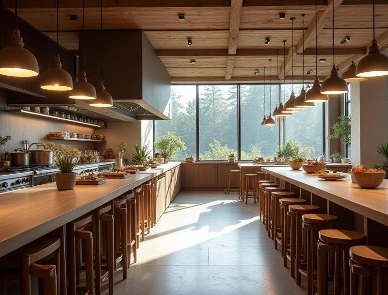 Interior view of Zlaten Kukhar Culinary School